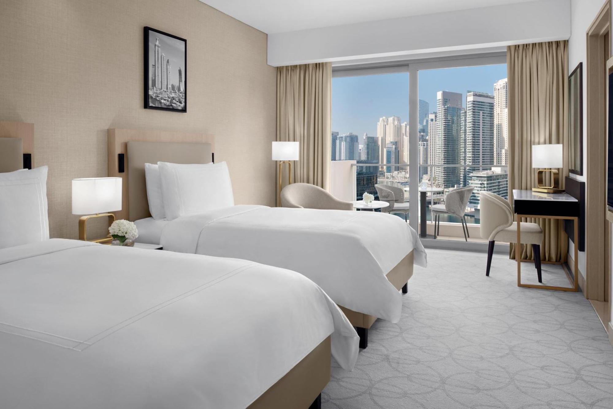 Executive Marina View Room Twin Beds Club lounge access Lunch & Including direct access to Dubai Marina Mall & Marina Walk